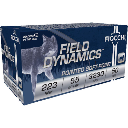 Fiocchi 223 Rem. 55 gr. PSP 50 rd. Rifle Ammo