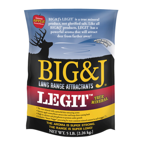 Big And J Legit True Mineral Attractant Apple Flavor 5 lbs.