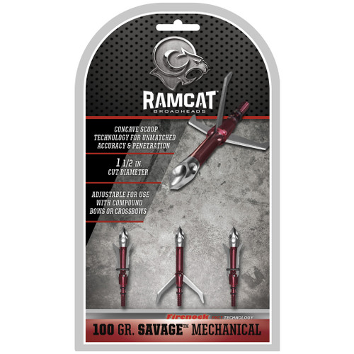 Ramcat Savage Mechanical Broadheads 100 gr. 3 pk.