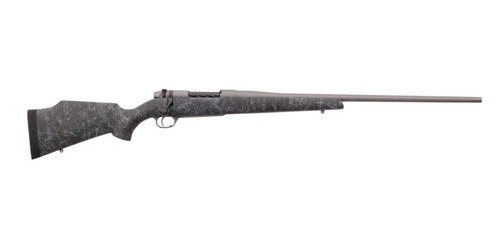 Weatherby Mark V WeatherMark Grey Webbing Bolt Action Rifle w/ Threaded Barrel