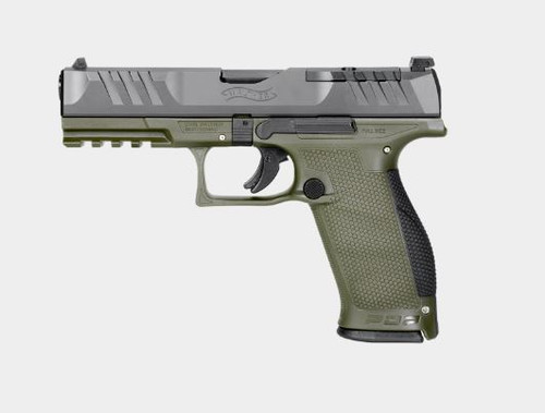 Walther PDP Full Size Optic Ready 9mm Two-Tone Green Semi Automatic Pistol