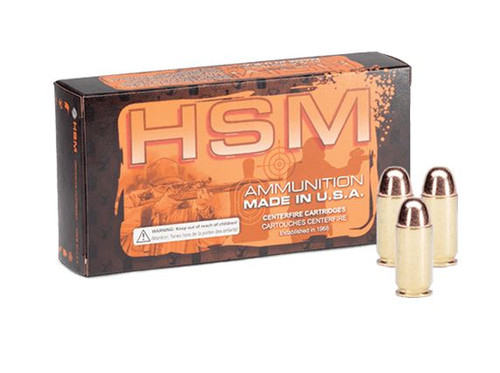 HSM Training 10mm Auto FMJ 180 gr. 50 rd. Handgun Ammunition