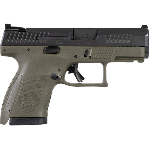 CZ P-10 S Pistol 9mm 3.5 in. OD Green/Nitride 12 rd.