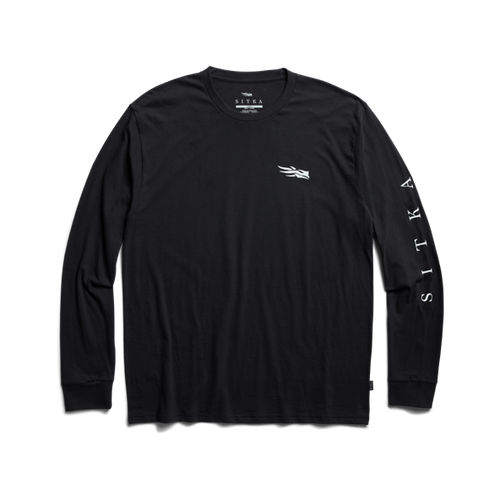 Sitka Foundation Long Sleeve Black T Shirt