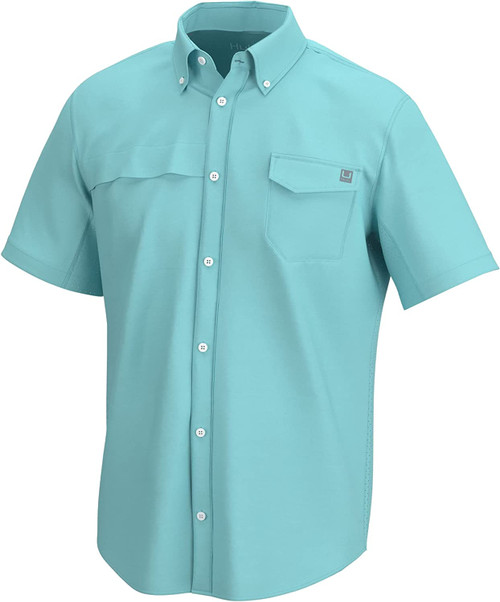 Huk Kona Shrimp Boil Short-Sleeve Button-Down Shirt for Men