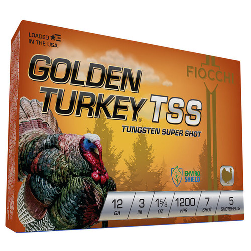 Fiocchi Golden Turkey TSS 12 ga. 3" 1 5/8 oz. 7 Shot 5 rd. Shotgun Ammo