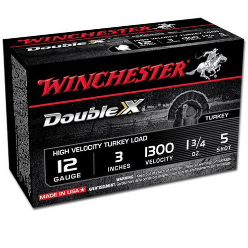 Winchester Double X High Velocity 12 ga. 3" 1 3/4 oz. 5 Shot 10 rd. Turkey Load