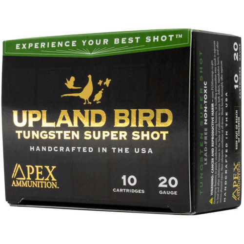 Apex Upland Bird Z-Series TSS Shotun Ammo 20 ga. 3/4oz 3 in. #7.5 Upland 10 rd