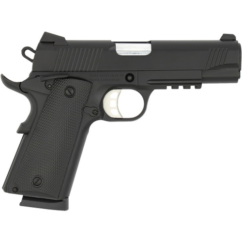SDS Imports 1911 B45R Carry Pistol 45 ACP 4.25 in. Black Cerakote  Rail