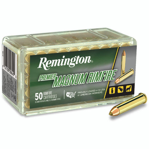 Remington Premier Magnum Rimfire Ammo 22 WMR 33 gr. Accutip 50 rd.