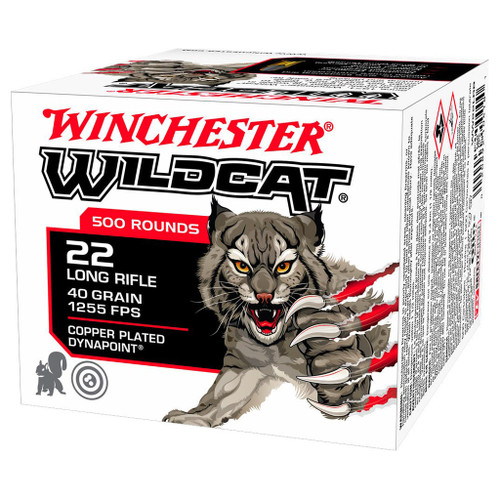 Winchester Wildcat Rimfire Ammo 22 LR. 40 gr. Dynapoint CP 500 rd.