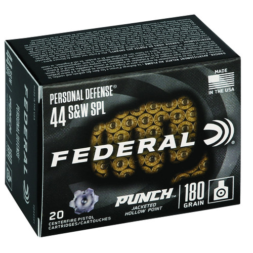 Federal Premium Punch Pistol Ammo 44 S&W Spcl. JHP 20 rd.