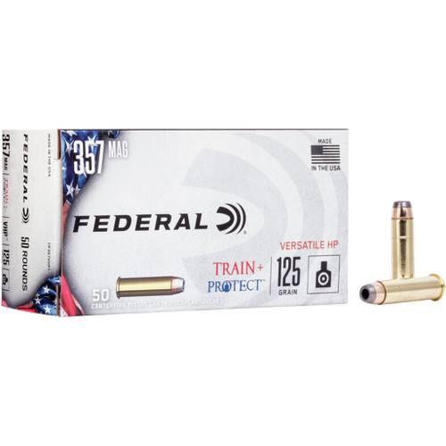 Federal Train + Protect Pistol Ammo 357 Mag. 125 gr. VHP 50 rd.