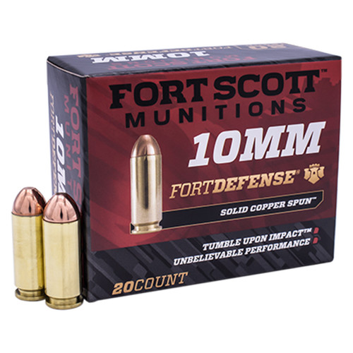 Fort Scott Munitions Pistol Ammo 10mm 125 gr. TUI 20 rd.