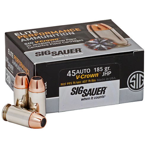 Sig Sauer Elite Ball Performance Pistol Ammo 9mm 147 gr. FMJ 50 rd.