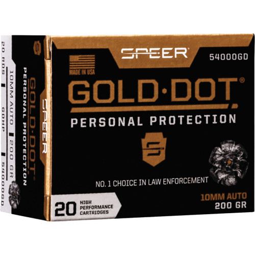 Speer Gold Dot Handgun Ammo 10mm 200 gr. HP 20 rd.