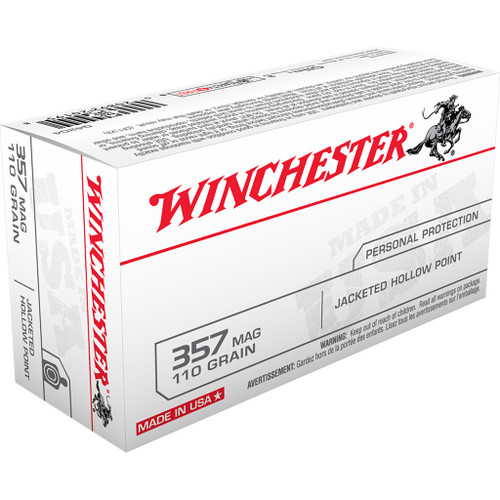 Winchester Best Value Pistol Ammo 357 Mag 110 gr. Jacketed Hollow Point 50 rd.