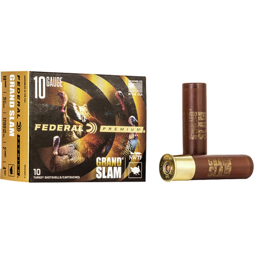 Federal Premium Grandslam Shotgun Ammo 10 ga. 3.5 in. 2 oz. 5 Shot 10 rd.