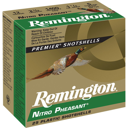 Remington Nitro Pheasant Loads 12 ga. 2.75 in. 1 1/4 oz. 5 Shot 25 rd.