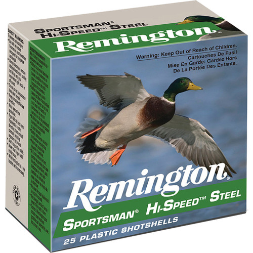 Remington Sportsman Hi-Speed Steel Loads 12 ga. 3 in. 1 1/8 oz. 2 Shot 25 rd.