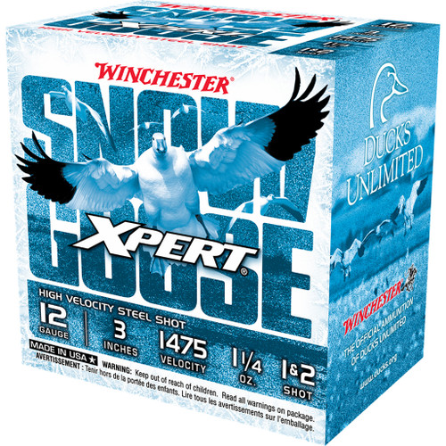 Winchester Xpert Snow Goose Hi-Velocity Steel 12 ga. 3 in. 1 1/4 oz. 1 & 2 Shot 25 rd.