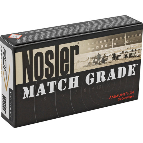 Nosler Match Grade Rifle Ammunition 308 Win. 175 gr. RDF HPBT 20 rd.