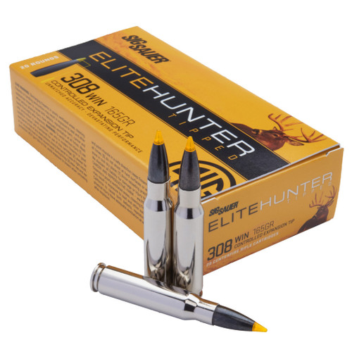 Sig Sauer Elite Hunting Rifle Ammo 308 Win. 165 gr. Accubond 20 rd.