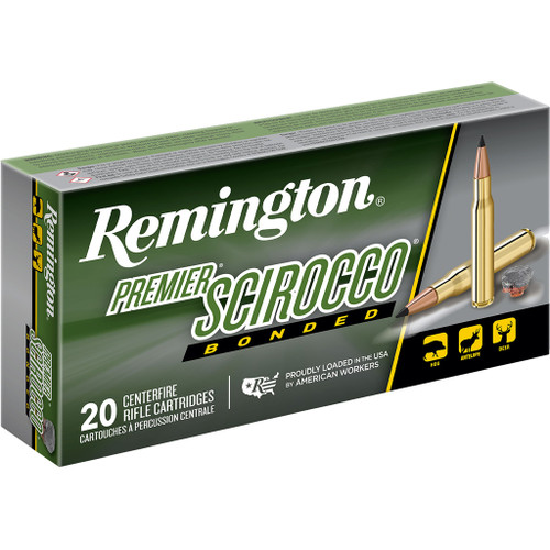 Remington Premier Scirocco Centerfire Rifle Ammo 243 Win. 95 gr. Swift Scirocco Bonded 20 rd.