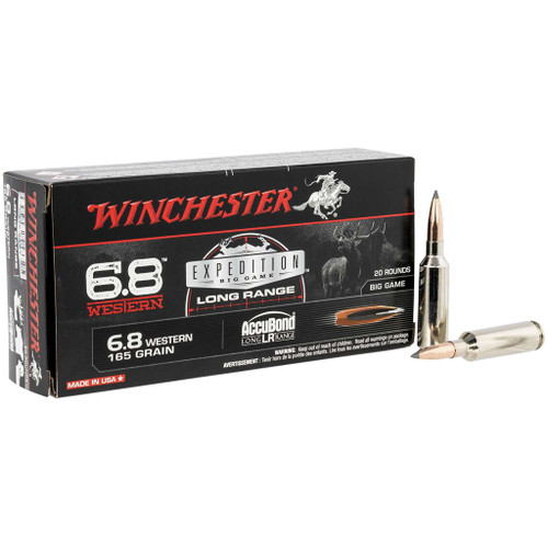 Winchester Expedition Big Game Long Range Ammo 6.8 Western 160 gr. AccuBond LR 20 rd.