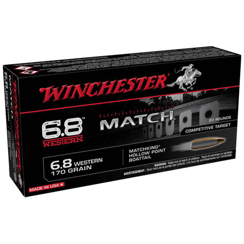 Winchester Power Point Rifle Ammo 6.8 Western 170 gr. Powerpoint SX 20 rd.