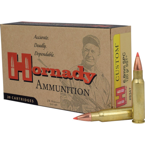 Hornady Custom Rifle Ammo 6.8 SPC 120 gr. SST 20 rd.