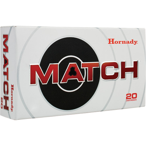 Hornady Match Rifle Ammo 308 Win 168 gr. Boat Tail Hollow Point 20 rd.