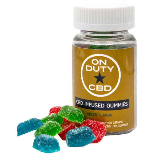 On Duty CBD Gummies THC Free 750 mg. 30 ct.