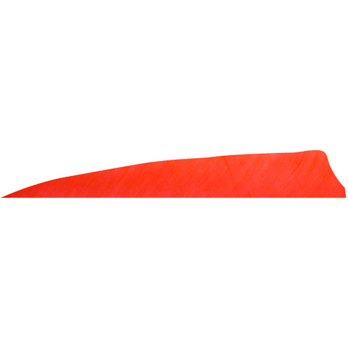 Gateway Shield Cut Feathers Red 4 in. RW 100 Pk.