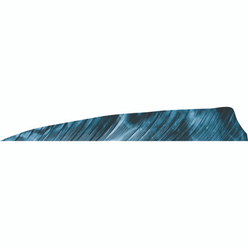 Gateway Shield Cut Feathers Tre Blue 4 in. RW 50 pk.