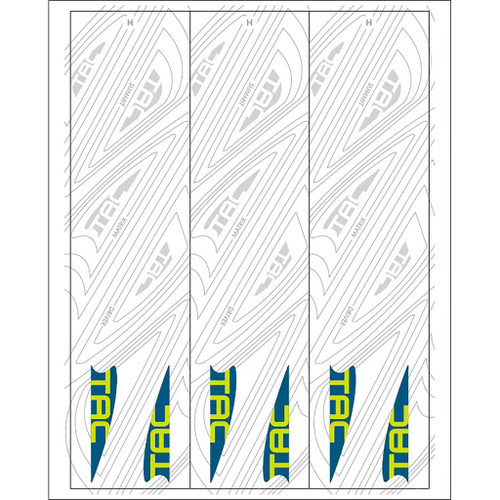 TAC Vanes Arrow Specific Wraps White Size H 5.5 13 pk.