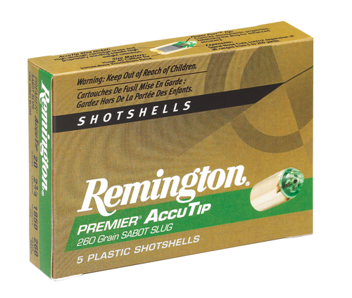 Remington Premium 20 Ga 3" 260 Grain AccuTip Sabot Slug 5 Rounds