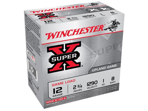 Winchester Super-X 12 Ga 2.75" 8 Shot Lead 1oz 25 Rounds