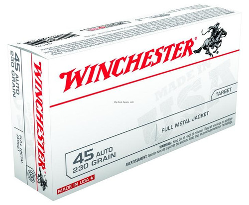 Winchester USA .45 ACP FMJ 230 Grain 50 Rounds