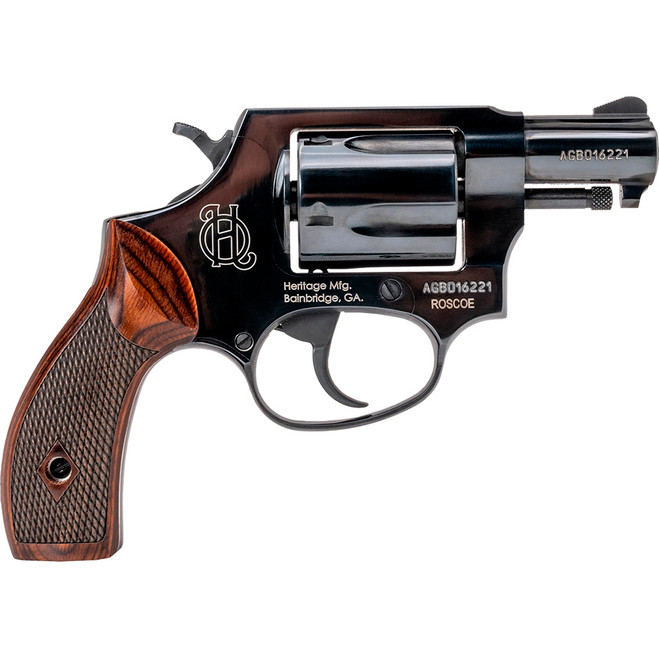 Heritage Roscoe Revolver 38 Spl. 2 in. Black Wood Grips 5 rd. Heritage Roscoe Revolver 38 Spl. 2 in. Black Wood Grips 5 rd.
