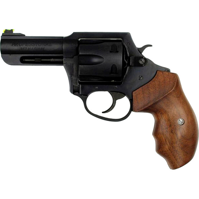 Charter Arms Professional V Revolver 357 Mag. Stainless Wood Grip