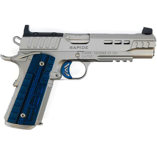 Kimber Rapide Ice Pistol 45 ACP 5 in. Silver and Blue 8 rd.