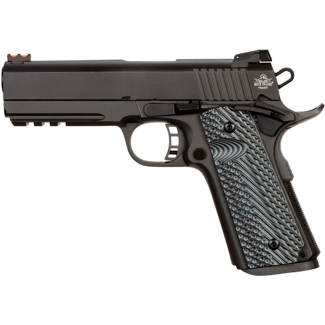 Rock Island TAC Ultra MS 1911 Pistol 10mm 4.2 in. Black Parkerized 8 rd.