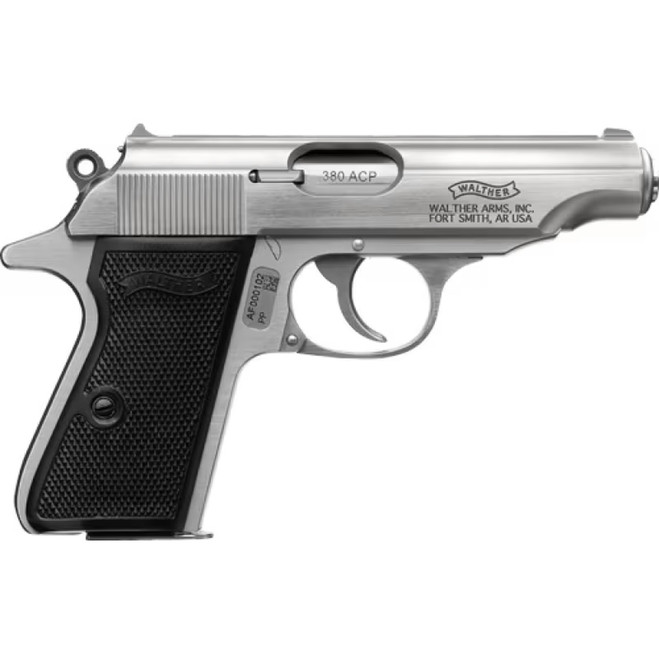 Walther PP Stainless Pistol 380 ACP 3.9 in. Stainless 7 rd.