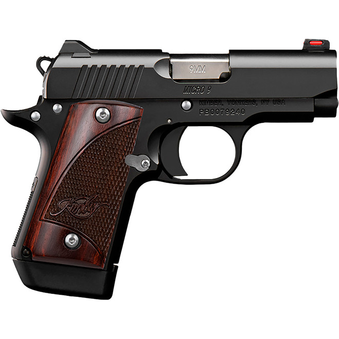 Kimber Mirco 9 RTC Pistol 9mm 3.1 in. Black w/ Wood Grips 7 rd.
