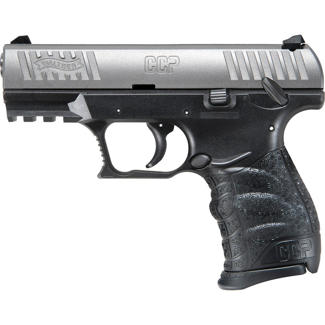 Walther CCP M2 Pistol 380 ACP 3.54 in. Two-Tone Nickel/Black 8 rd.