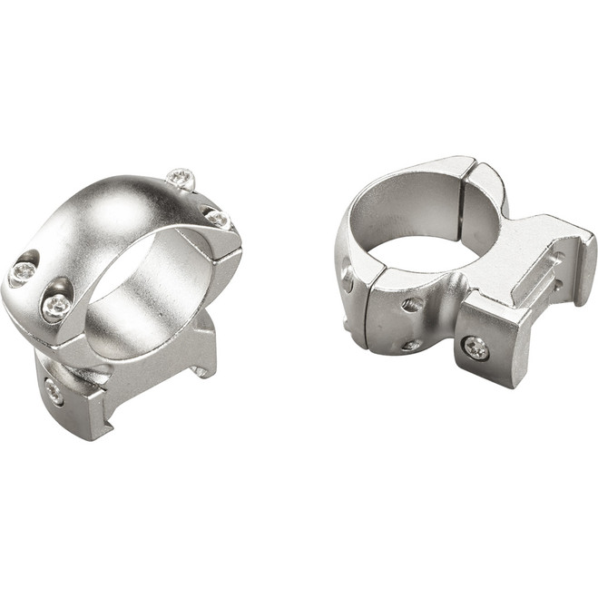 Weaver Grand Slam Steel Rings Silver 1" High Clamshell Pack