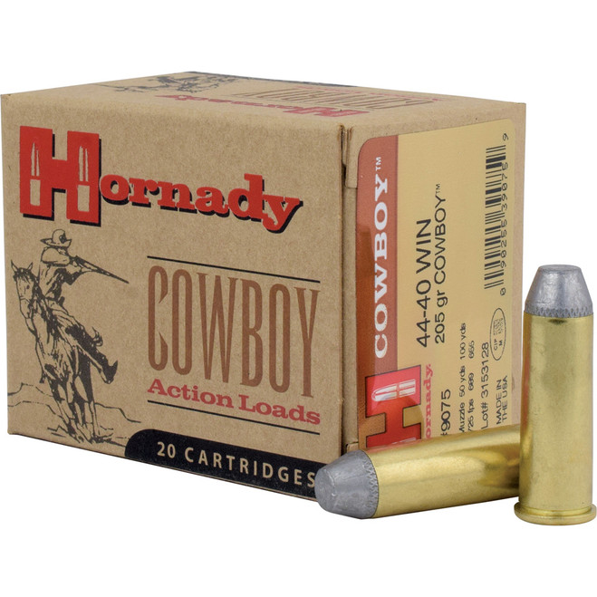 Hornady Custom Cowboy Pistol Ammo 44-40 Win 205 gr. Cowboy 20 rd.