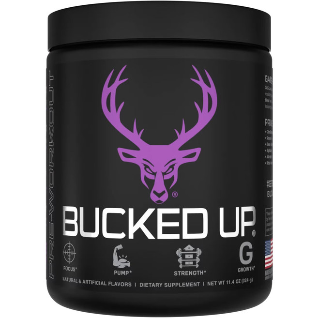 Bucked Up Pre-Workout Grape Gainz 30 Serving Tub