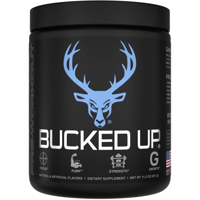 Bucked Up Pre-Workout Blue Raz 30 Serving Tub